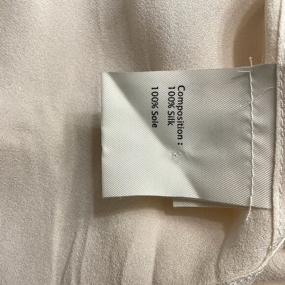 3.1 Phillip Lim Cream Flutter Sleeve Blouse Peter Pan Collar Top - Picture 12 of 13